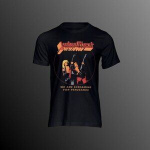 Judas Priest Heavy Metal Band Iconic Logo Graphic T-Shirt